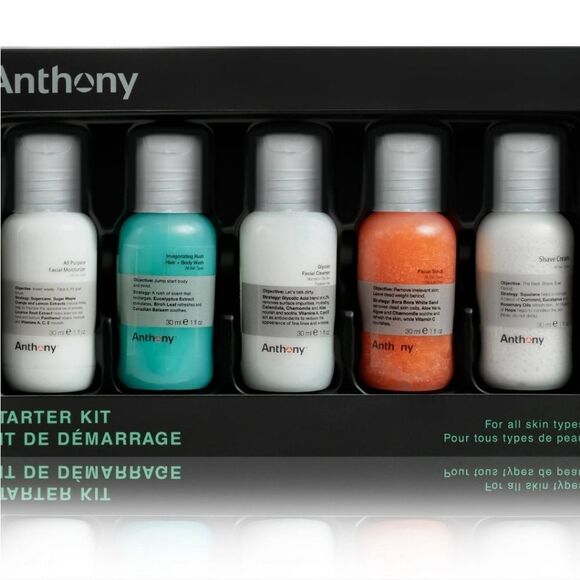 Anthony Starter Kit Mini Skincare Set Of 5 Best Sellers - Picture 2 of 4